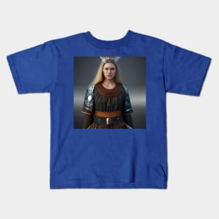 Viking Shield Maiden Kids T-Shirt